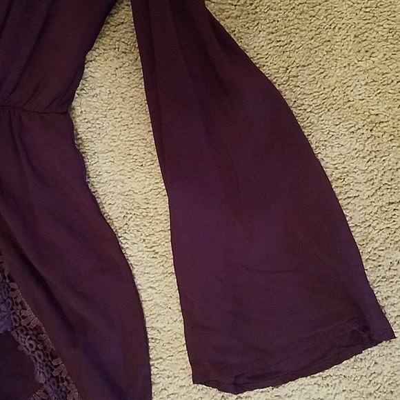 Tobi Plum and lace romper - Picture 5 of 7